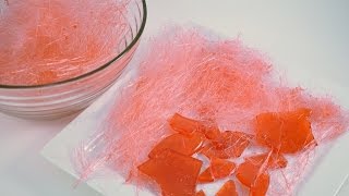 Homemade Cotton Candy or Glass Candy  RadaCutlerycom [upl. by Ajroj662]