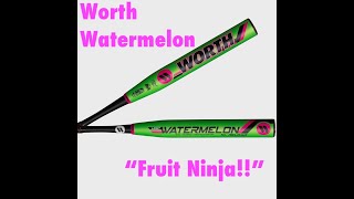 2022 Worth Watermelon USSSA Slowpitch Softball Bat Review [upl. by Michaeline]