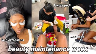 My High Maintenance Self Care Routine Brazilian Wax Lash Extensions Spa Day amp Brows [upl. by Florenza]