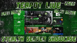 NEW Teapot Live Stealth Server Showcase RGHJTAG NO KV MODE 2023 [upl. by Zebedee]