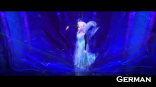 Frozen Let It go  One line multilanguage 30 languages [upl. by Nonnah]