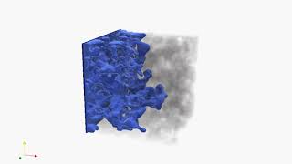 Immiscible Displacement  Lattice Boltzmann Method [upl. by Darlleen757]