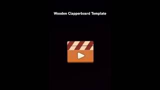 Wooden Clapperboard Template [upl. by Harriette]