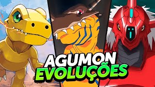 TODAS AS DIGIEVOLUÇÕES DE AGUMON [upl. by Kryska323]