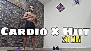 20 Min Cardio Hiit Workout At Home 💪  Day 83  Vikas Rohra [upl. by Chadbourne]