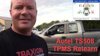 2014 Ford F150 TPMS Programing with Autel TS508 [upl. by Amero]