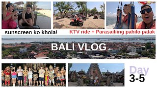 Bali 2024  Day 35  first time parasailing ATV ride kecak dancebali zoo [upl. by Horan706]