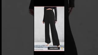 Trendy Black Trouser from Meesho under Rs 200 for Casual wear shorts meesho unboxing viralvideo [upl. by Lesnah847]