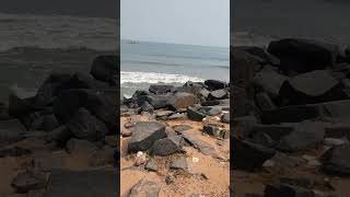 Pondicherry Rock Beach ❤  pondicherrybeach pondicherrytouristplaces puducherry [upl. by Briant]