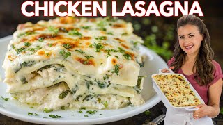 Easy CHICKEN LASAGNA With Creamy White Sauce [upl. by Alisander254]