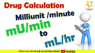 Drug calculation for Nurses  Converting mUhour to mLhour  Using infusion pump  NCLEX [upl. by Eelan]