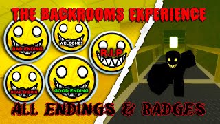 The Backrooms Experience 🚪  ALL Endings Full Walkthrough Roblox [upl. by Yaral]