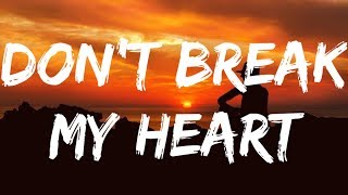 Dont break my heart  ub40 lyrics [upl. by Einej]