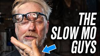 Adam Savage Tests HighSpeed Cameras with theslowmoguys [upl. by Innavoij]