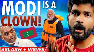 PM Modis one move destroyed Maldives  Maldives vs Lakshadweep  Abhi and Niyu [upl. by Hayikat]