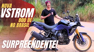 OFICIAL NOVA VSTROM 800 NO BRASIL  PRIMEIRAS IMPRESSÕES LANÇAMENTO SUZUKI [upl. by Anatak]