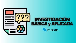 Investigación BÁSICA y APLICADA [upl. by Carlos373]