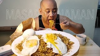 Pancit canton egg Pandisal  black coffee  FILIPINO MUKBANG [upl. by Kessiah49]