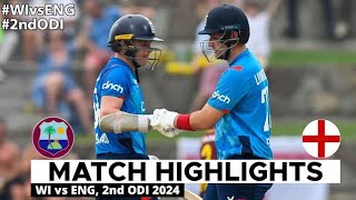 West Indies vs England 2nd ODI Highlights 2024  WI vs ENG 2024  WI vs ENG 2nd ODI Highlights 2024 [upl. by Horace516]