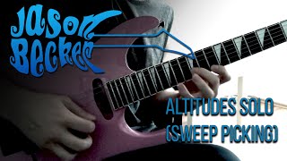 Jason Becker  Altitudes Sweep Picking Arpeggios [upl. by Neufer753]