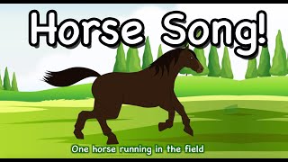 Five Horses  Horse Song for Kids Children and Toddlers  Nursery Rhyme Songs  Patty Shukla [upl. by Bock]