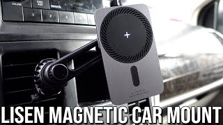 LISEN Magsafe Phone Car Mount Charger [upl. by Marjy661]