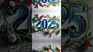 Happy new year 2025 ✓ lyrics status video viralvideo shorts shortsfeed new newyear 2025 [upl. by Llenaej]