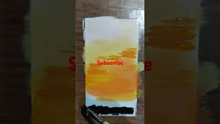 How to paint sunlight painting shorts painting art youtubeshorts [upl. by Maddy]