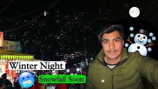 Nainital Winter Night Vlog 🥶❄️  Nainital Snowfall Update 2024 [upl. by Eineg]