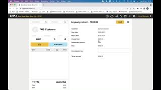 How to cancel a layawayprepayment invoice in ERPLY POS Berlin [upl. by Naaitsirhc]