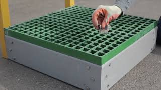 How to Install Quartzgrip® Fibreglass Open Mesh Grating [upl. by Aan]