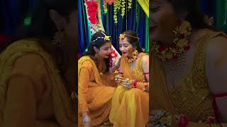 Sathi sakhiya youtubeshorts trendingshorts trendingshorts haldiceremony haldi [upl. by Anitserp]