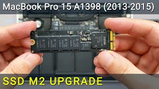 MacBook Pro 15 A1398 How to install M2 SSD upgrade [upl. by Sivie]