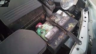 How to clean car battery terminals corrosion Cheap and EASY with baking soda Car maintenance [upl. by Fesoj654]