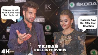 Tejasswi के साथ काम करने में डर लगता है  Karan Kundrra and Tejasswi Prakash  FULL INTERVIEW  4K [upl. by Wooldridge]