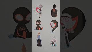 Spider Man Verse 3 Miles Morales and Gwen Line Puzzle shorts spiderman art [upl. by Enilav]