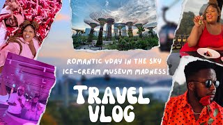 Valentines Day In Singapore  Fine Dining In The Sky  IceCream Museum  Gardens By The Bay  Vlog [upl. by Kcirnek798]