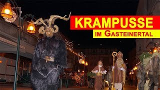 Krampus amp Nikolaus in Gastein Gasteiner Krampuslauf 2018 Österreich [upl. by Aehr]