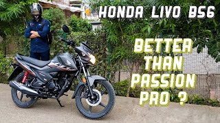 Honda Livo BS6 Review  Better Than Hero Passion Pro [upl. by Ecirehc]