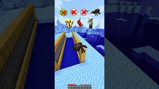 MINECRAFT  WATER RIVER VS MOB ABILITIES 🤯 WAIT FOR END WITH APT minecraft shorts [upl. by Letreece]