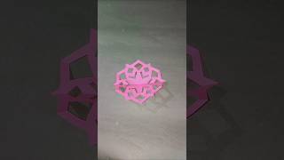 Easy snowflake design snowflakes christmas decoration design youtubeshorts art diy reels [upl. by Ahsuatal]