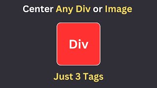 Most Easy way to center any div or image html css  Web development tricks [upl. by Nora]