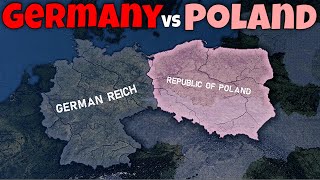 GERMANY VS MODERNDAY POLAND  Hoi4 Timelapse [upl. by Dnumde]