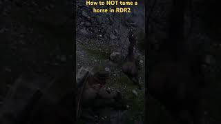 HOW TO NOT TAME A HORSE IN RDR2 [upl. by Aihsenor]