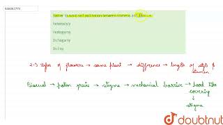 Barrier to avoid self pollination between stamens and pistils is  12  NO IDEA  BIOLOGY  DIN [upl. by Marietta]