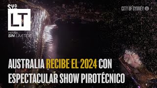 Australia recibe el 2024 con espectacular show de fuegos artificiales [upl. by Ilegna]