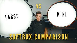 Large Softbox vs Mini Softbox comparison  Is the mini good enough [upl. by Khalil]