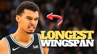 3 Players na may LONGEST Wingspan in NBA History [upl. by Jacquelynn]