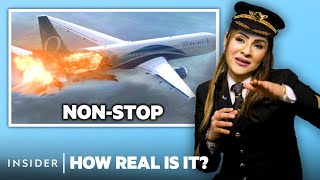 Airline Pilot Rates 8 Airplane Emergencies In Movies And TV  How Real Is It  Insider [upl. by Daeriam838]