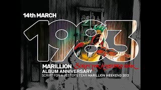 Marillion Album Anniversary  Script for a Jesters Tear  14 March  Marillion Weekend 2013 [upl. by Ciri]